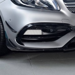 Grilles de pare choc avant noir brillant adaptable sur Mercedes Classe A W176 (15-19)