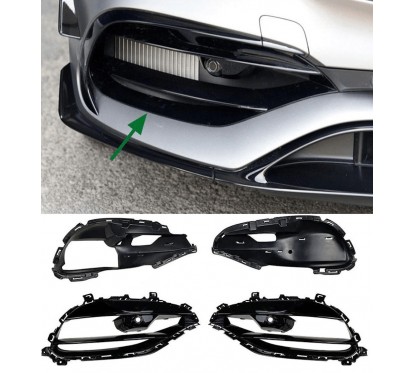 Grilles de pare choc avant noir brillant adaptable sur Mercedes Classe A W176 15+