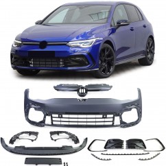 Pare choc avant avec bande LED adaptable sur Volkswagen Golf 8 R-Line 19+