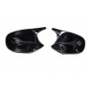 2x Coques rétroviseurs Noir brillant BMW E87/E81/E82/E88 + E90/E91/E92/E93
