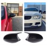 2x Coques rétroviseurs Noir brillant BMW E87/E81/E82/E88 + E90/E91/E92/E93