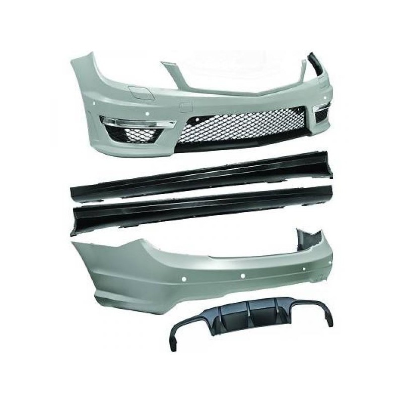 Kit Carrosserie Look C63 AMG Mercedes Classe C W204 Berline (11-14) Kit Carrosserie Look C63 AMG Mercedes Classe C W204 Berline (11-14)