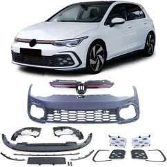 Pare choc avant avec bande LED adaptable sur Volkswagen Golf 8 GTI 19+