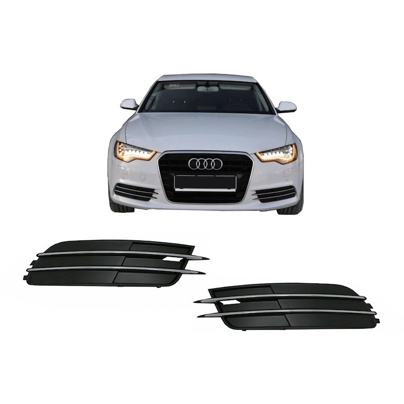2x Grilles de pare choc Audi A6 C7 4G (12-15)