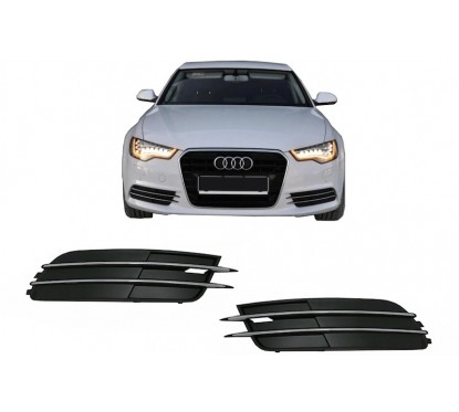 2x Grilles de pare choc Audi A6 C7 4G (12-15)