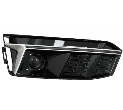 2x Grilles de Pare choc Audi Look RS4 edition chrome A4 B9 S-line sedan avant (16-18)