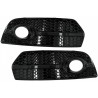 2x Grilles antibrouillard Audi Q5 SUV 8R Look RS Noir Brillant (08-11)