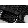 2x Grilles antibrouillard Audi Q5 SUV 8R Look RS Noir Brillant (08-11)