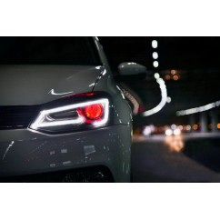 2x Phares LED adaptables sur Volkswagen Polo MK5 6R 6C (10-17)