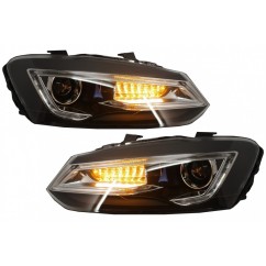 2x Phares LED adaptables sur Volkswagen Polo MK5 6R 6C (10-17)