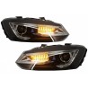 2x Phares LED adaptables sur Volkswagen Polo MK5 6R 6C (10-17)
