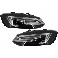 2x Phares LED adaptables sur Volkswagen Polo MK5 6R 6C (10-17)