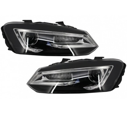 2x Phares LED adaptables sur Volkswagen Polo MK5 6R 6C (10-17)