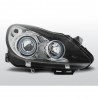 2x Phares Angel Eyes noir adaptables sur Opel Corsa D 06-11