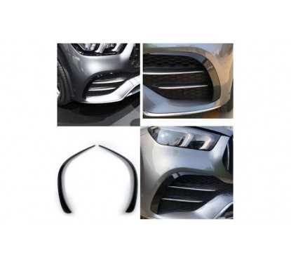2x Inserts noir brillant adaptables sur Mercedes GLE AMG 18+