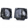 2x Phares H4 noir fumé adaptable sur Volkswagen Golf 2 83-91