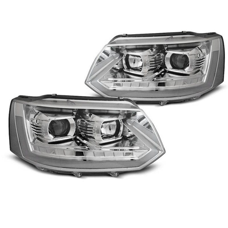 2x Phares chrome adaptables sur Volkswagen T5 10-15