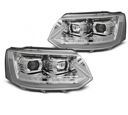 2x Phares chrome adaptables sur Volkswagen T5 10-15