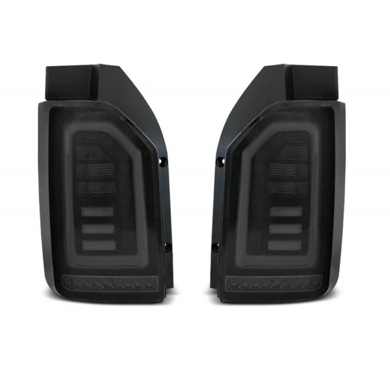 2x Feux arrières noir fumé Volkswagen Transporter T6 (15-19) avec hayon