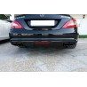 Diffuseur arrière et embouts d'échappement noirs Mercedes Classe CLS C218 Look 63 AMG (11-18) sans pack amg