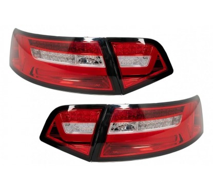 2x Feux arrieres Audi A6 C6 4F LED Rouge/Fumé