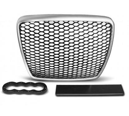 Calandre Look RS6 Gris alu Mat Audi A6 C6 (09-11)