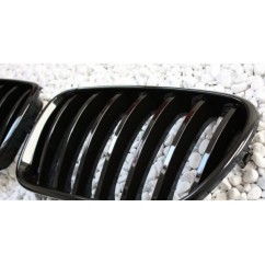 2x Grilles de Calandre BMW F25 X3 - Noir Brillant