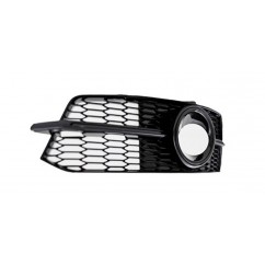 2x Grilles antibrouillard Audi A6 C7 S-line Noir Brillant (14-18)