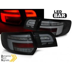 2x Feux arrières Full LED Noir fumés Audi A3 8P Sportback (08-12) v2