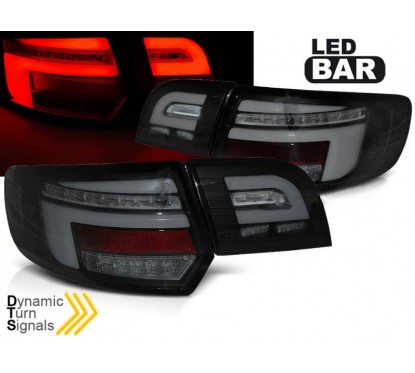 2x Feux arrières Full LED Noir fumés Audi A3 8P Sportback (08-12) v2