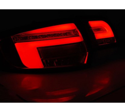 2x Feux arrières Full LED Noir fumés Audi A3 8P Sportback (08-12) v2