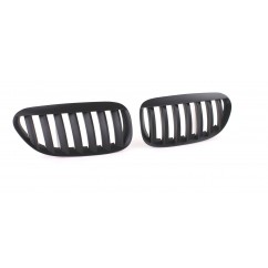 2x Grilles de Calandre Noir BMW Série 6 E63 E64 (03-10)
