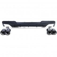 Diffuseur arrière + embouts d'échappements carbone BMW série 5 F10 F11 (10-17) Avec pack M