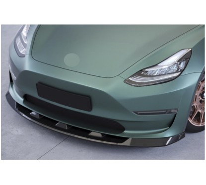 Rajout de pare-choc avant carbone adaptable sur Tesla Model 3 17+