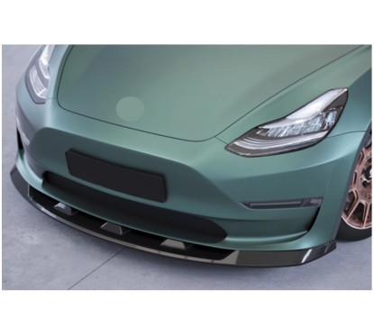 Rajout de pare-choc avant noir brillant adaptable sur Tesla Model 3 17+