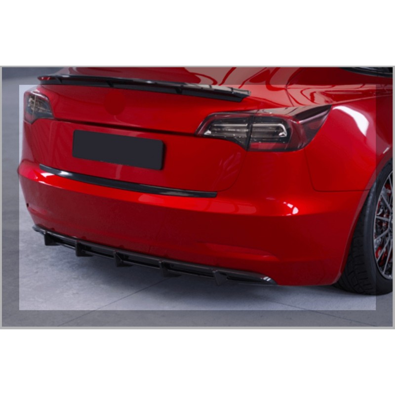 Diffuseur noir brillant Tesla Model 3 (17+)