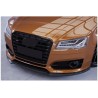 Rajout de pare-choc avant noir brillant adaptable sur Audi S8/S8 Plus 13-17