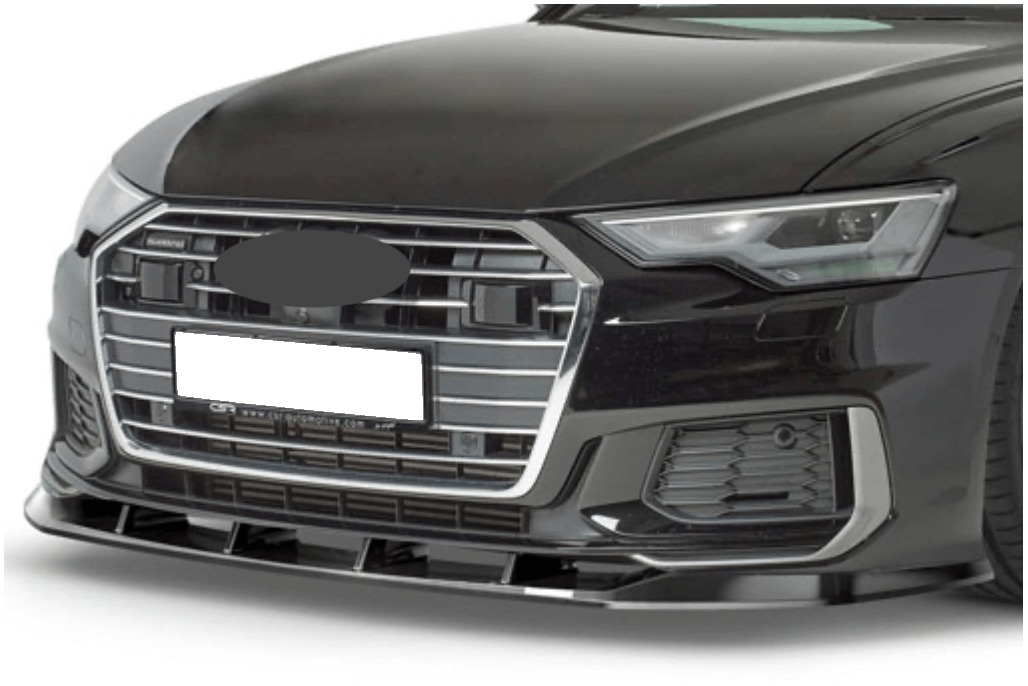 Rajout de pare-choc avant carbone adaptable sur Audi A6 C8 S-line/S6
