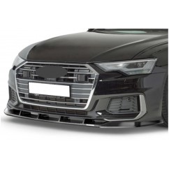 Rajout de pare-choc avant noir brillant adaptable sur Audi A6 C8 S-line/S6 18+