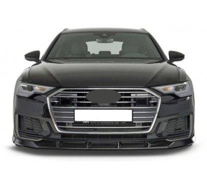 Rajout de pare-choc avant noir brillant adaptable sur Audi A6 C8 S-line/S6 18+