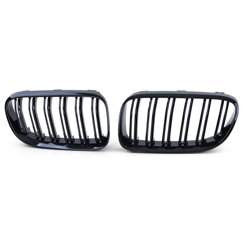 2x Grilles de Calandre BMW E92 E93 LCI (10-13) Noir Brillant M Performance