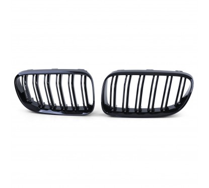 2x Grilles de Calandre BMW E92 E93 LCI (10-13) Noir Brillant M Performance