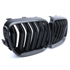 2x Grilles de Calandre BMW E92 E93 LCI 10-13 Noir Brillant M Performance