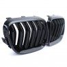 2x Grilles de Calandre BMW E92 E93 LCI 10-13 Noir Brillant M Performance