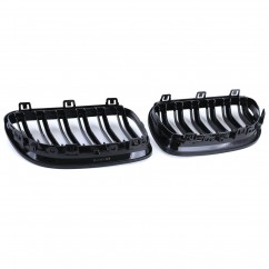 2x Grilles de Calandre BMW E92 E93 LCI 10-13 Noir Brillant M Performance