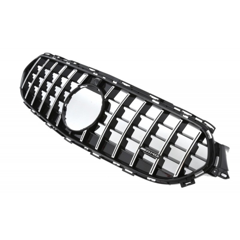 Calandre Noir et chrome adaptable sur Mercedes Classe E W213 S213 A238 C238 (sans Pack AMG 20+)