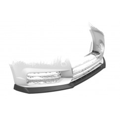 Rajout de pare-choc avant noir brillant adaptable sur Audi A1 15-18
