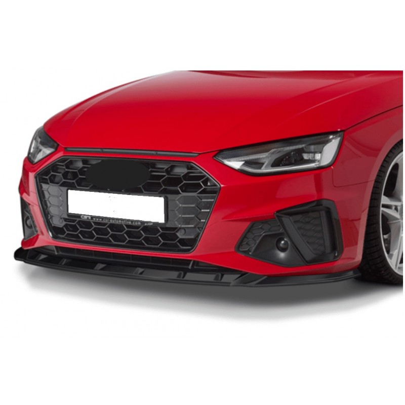 Rajout de pare-choc avant noir brillant adaptable sur Audi A4/S4 B9 19+
