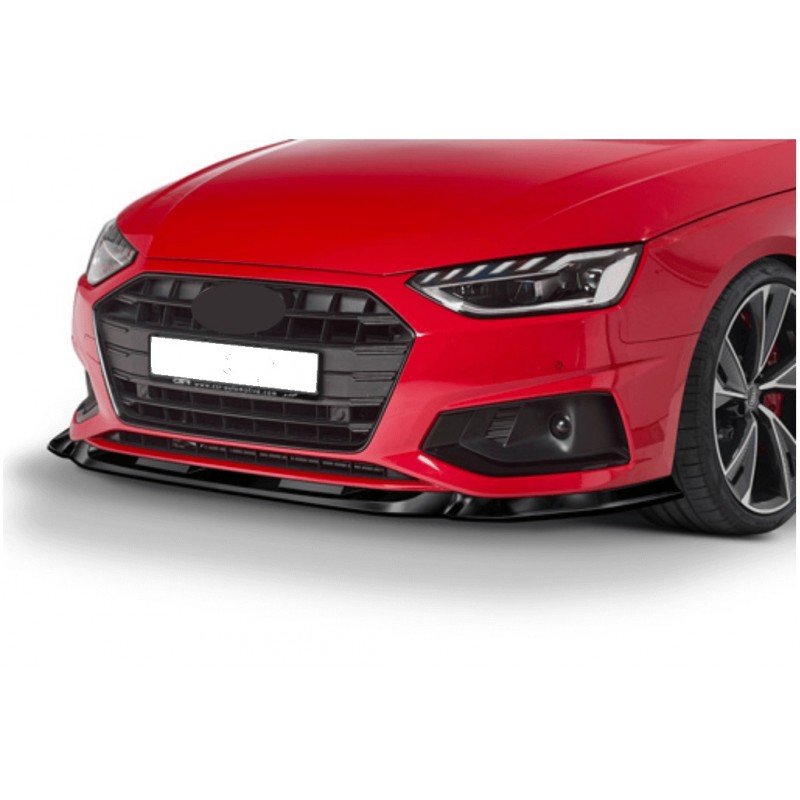 Rajout de pare-choc avant noir brillant adaptable sur Audi A4 B9 19+