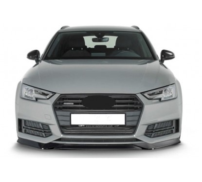 Rajout de pare-choc avant noir brillant adaptable sur Audi A4/S4 B9 15-18